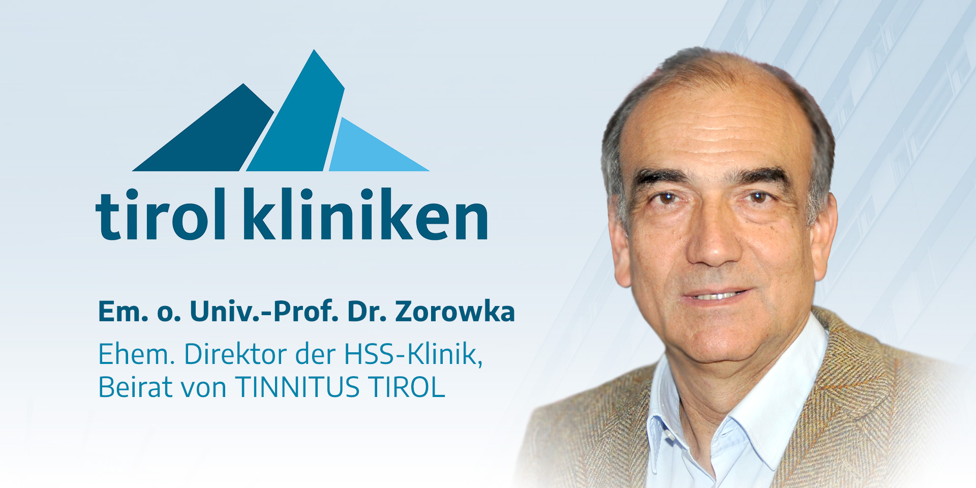Em. o. Univ.-Prof. Dr. Zorowka ist unser neuer Beirat